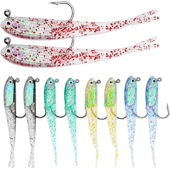 10 Pcs Pre-Rigged Fishing Lures Kit