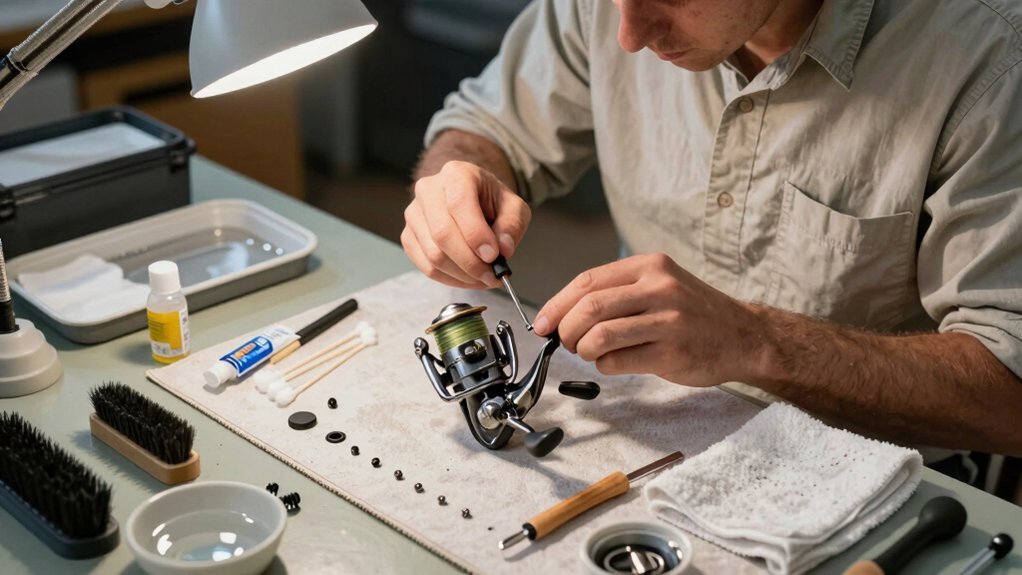 thorough fishing reel maintenance
