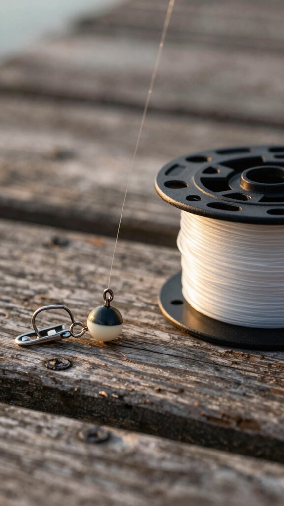 thread clip stop knot slide