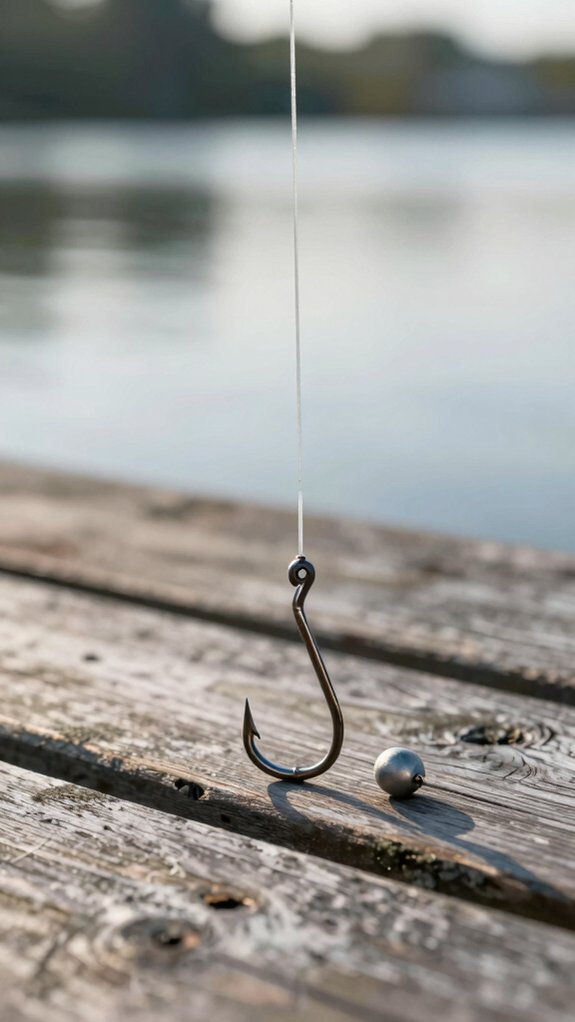 tie hook place sinker
