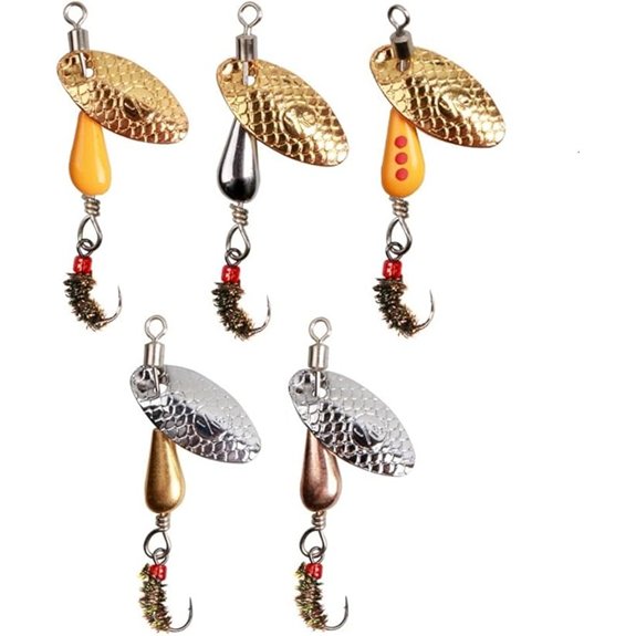 Trout Spinners Fishing Lures for Bass and Salmon