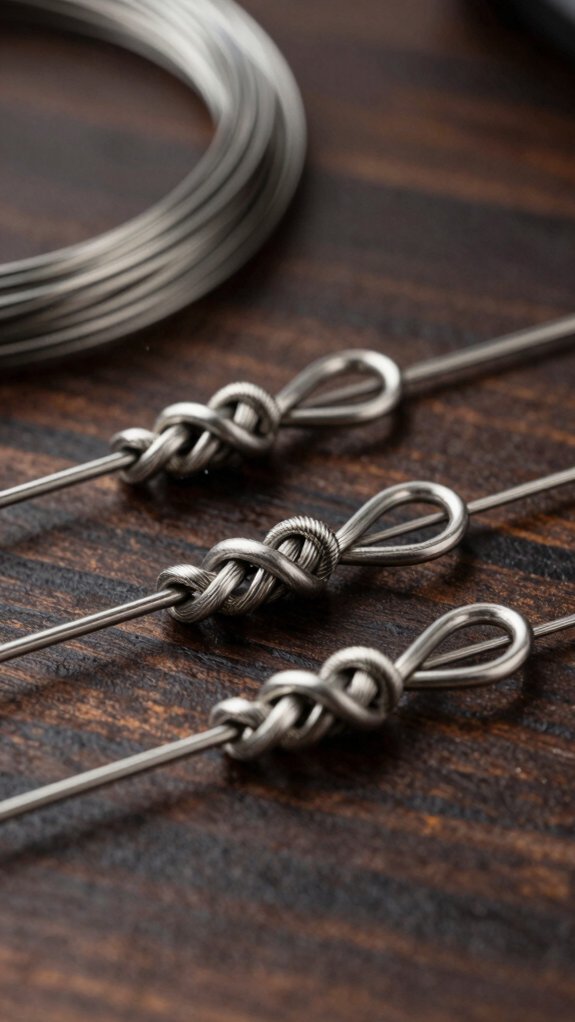 use fluorocarbon then wire