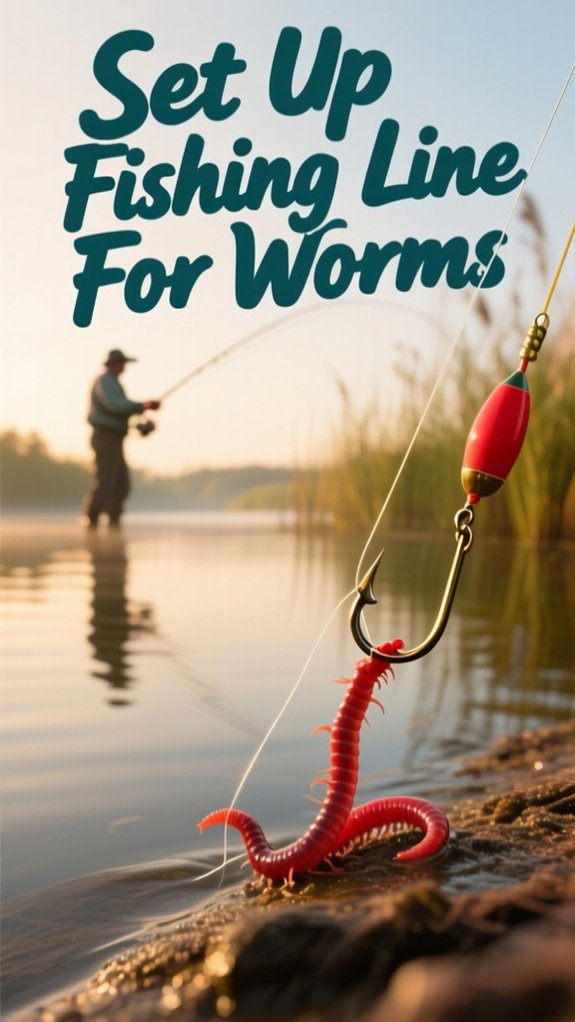 How To Set Up Fishing Line For Worms For More Bites