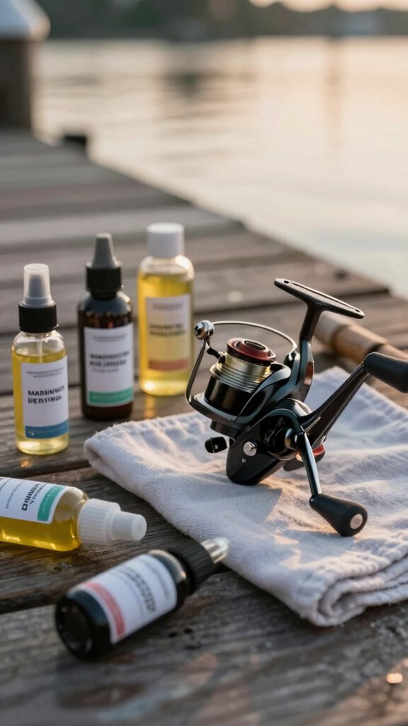 use reel specific oil and grease