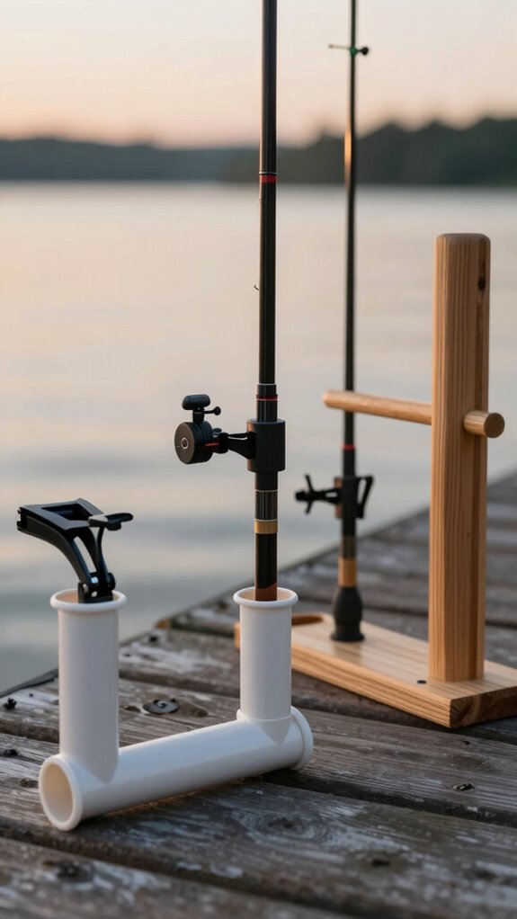 versatile diy fishing rod holders