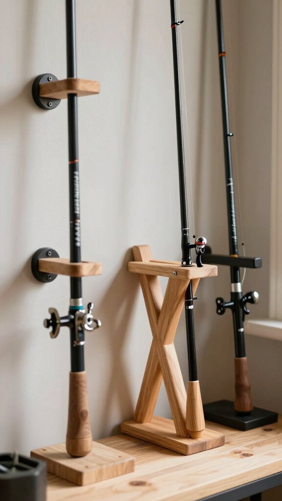 vertical ceiling and wall rod storage