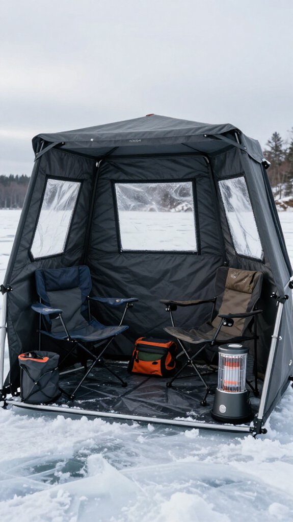 adequate space for anglers