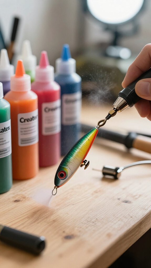 airbrush fishing lure techniques