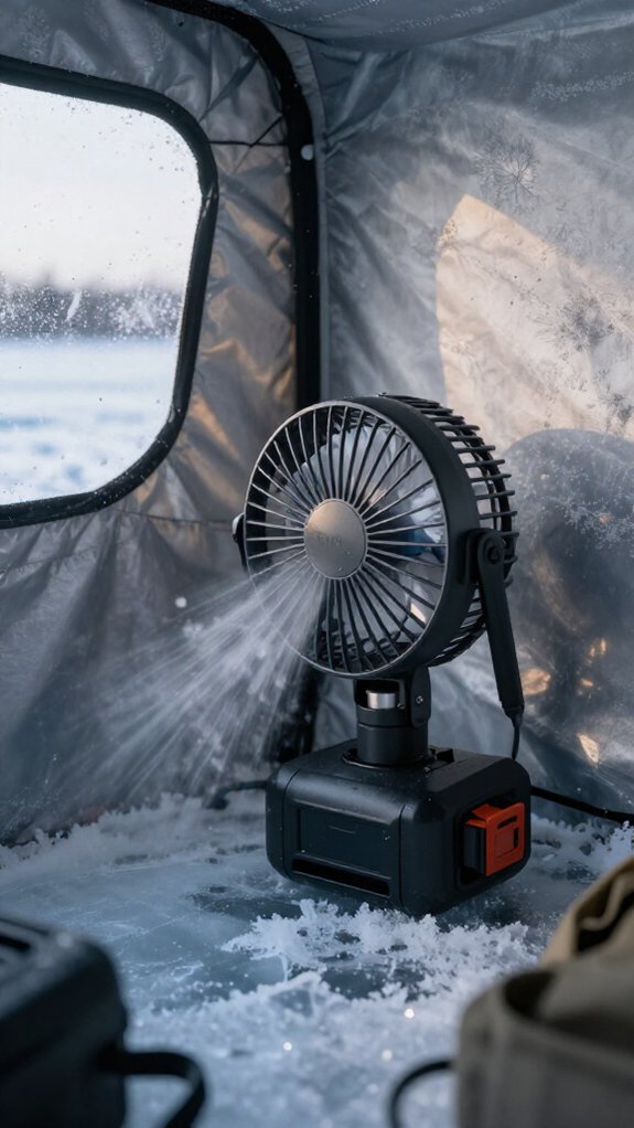 battery fan enhances airflow