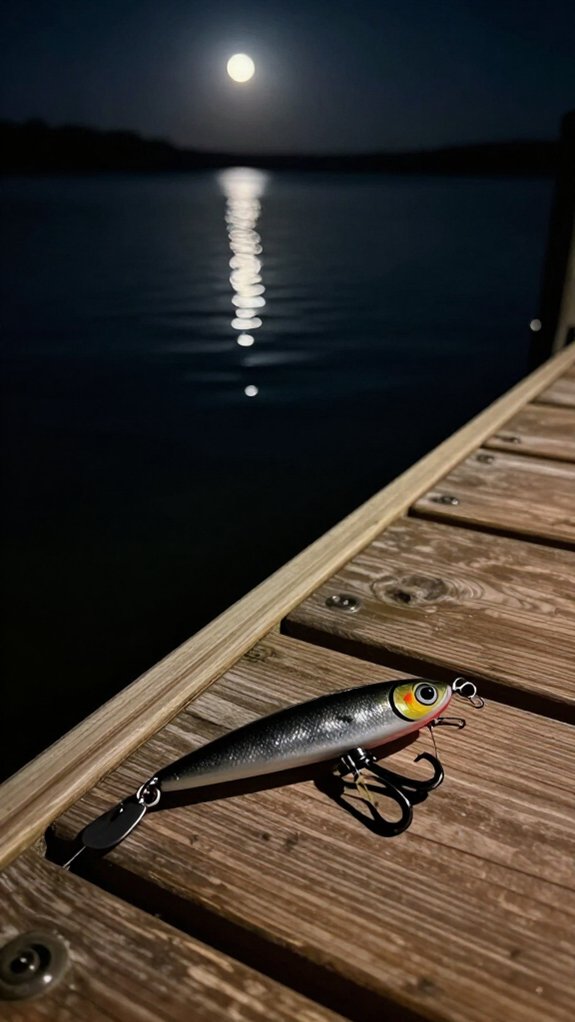 black lures maximize night visibility