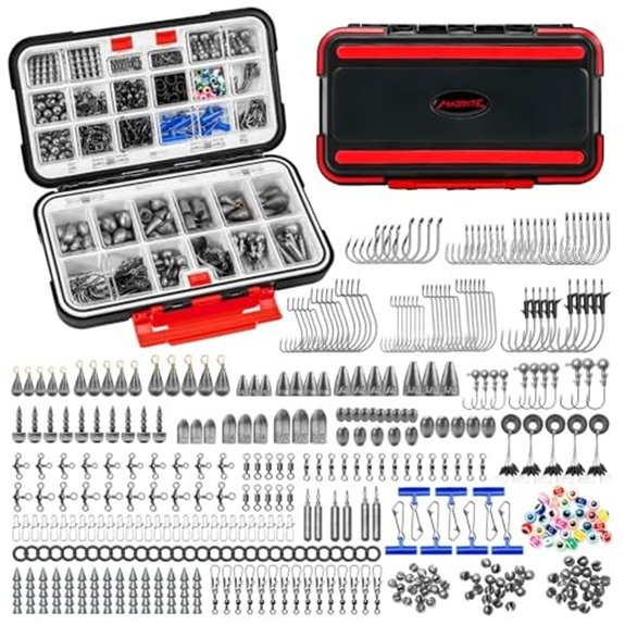 MadBite by KastKing Fishing Tackle Kit 400pcs Terminal Tackle Kit