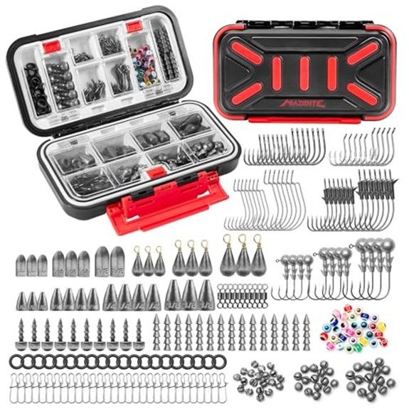 MadBite by KastKing Fishing Tackle Kit 265pcs Terminal Tackle Kit
