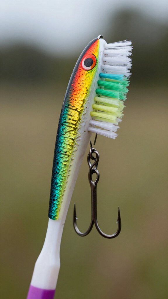 diy old toothbrush lure