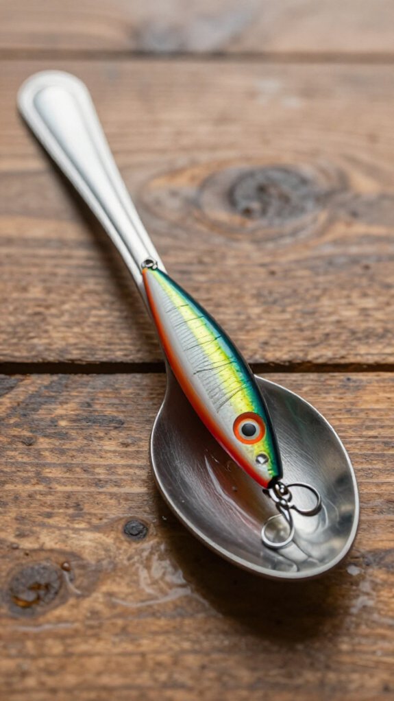 diy wobbling spoon lure