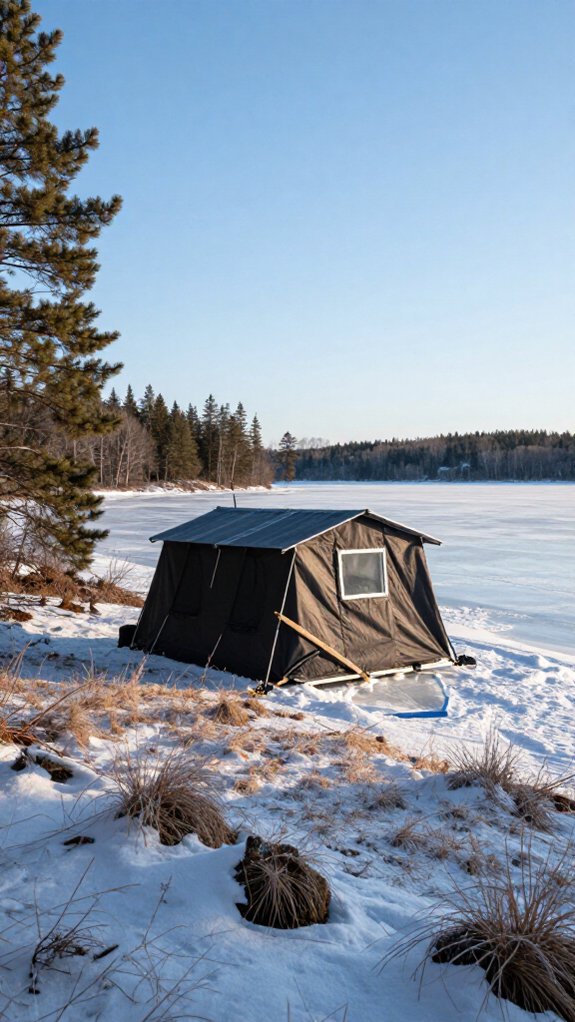 elevate shelter above water