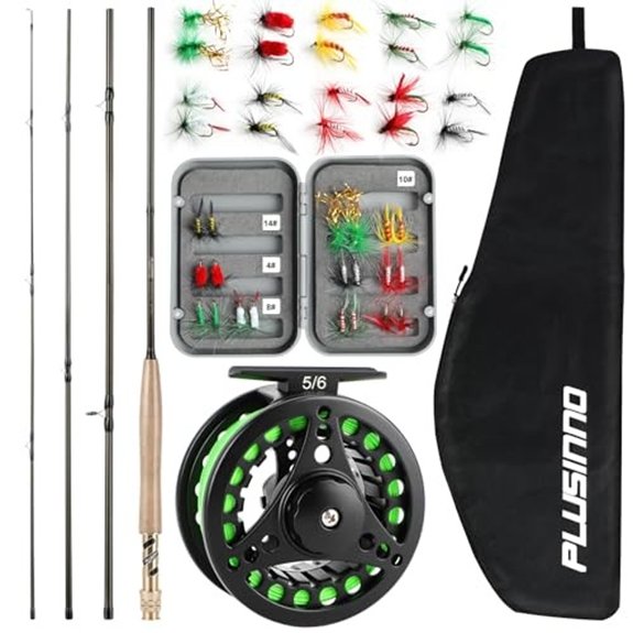 PLUSINNO Fly Fishing Rod and Reel Combo