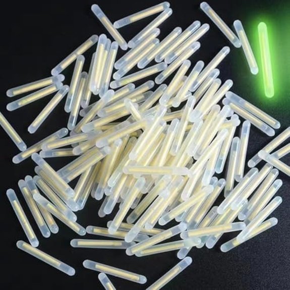 ZGLUZP 100 Pcs Fishing Float Glow Sticks 3mm