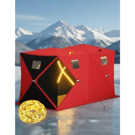 Garvee Ice Fishing Shelter with LED Light Strip