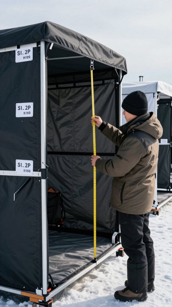 in store shelter size verification