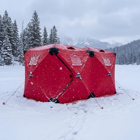 ActiveTrail Insulated Pop-Up Ice Fishing Tent for 6-8 People