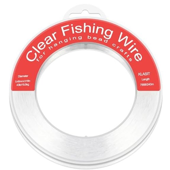 KLASIT Fishing Line 788FT,Invisible Monofilament Fishing Wire