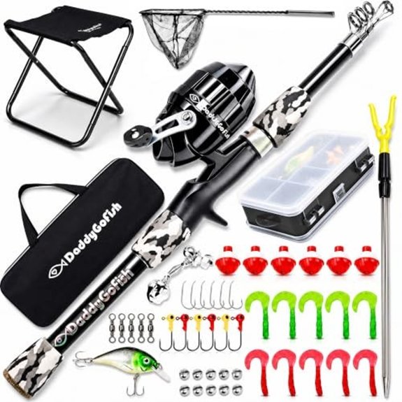 Kids Fishing Pole for Boys & Girls Age 3-12 Toddler Fishing Pole Gift Set