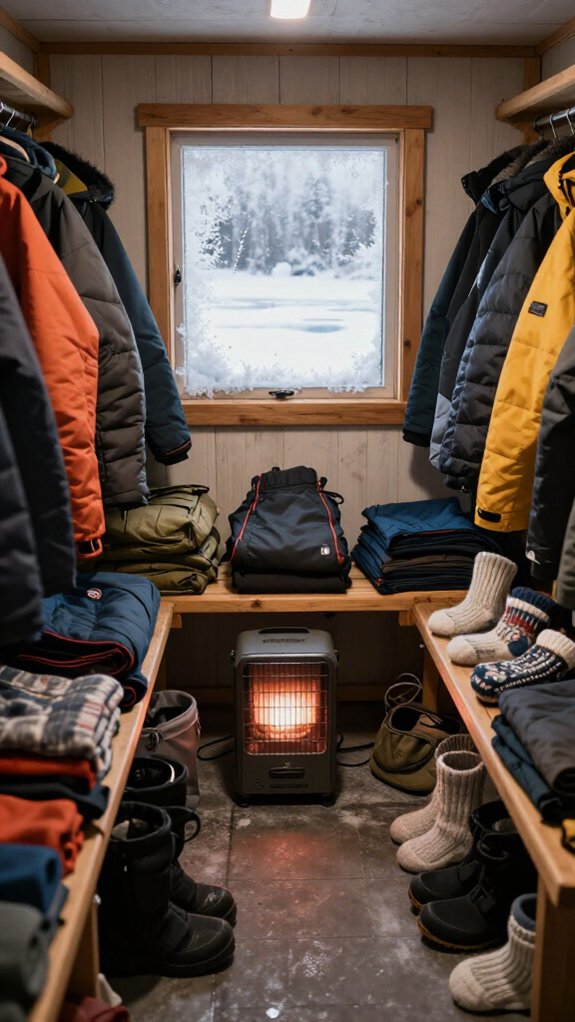 layer up to stay warm