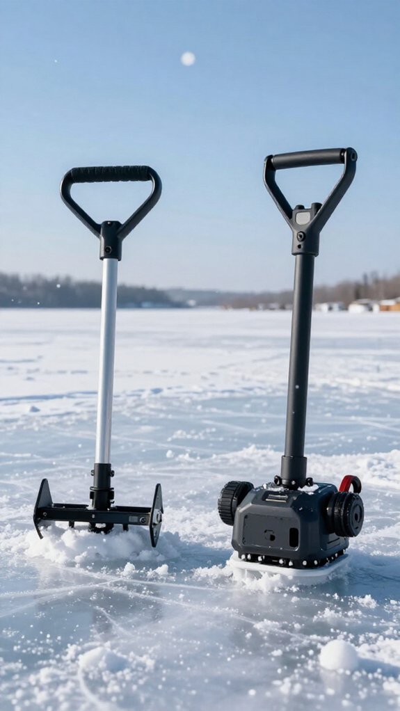 lightweight portable ice augers