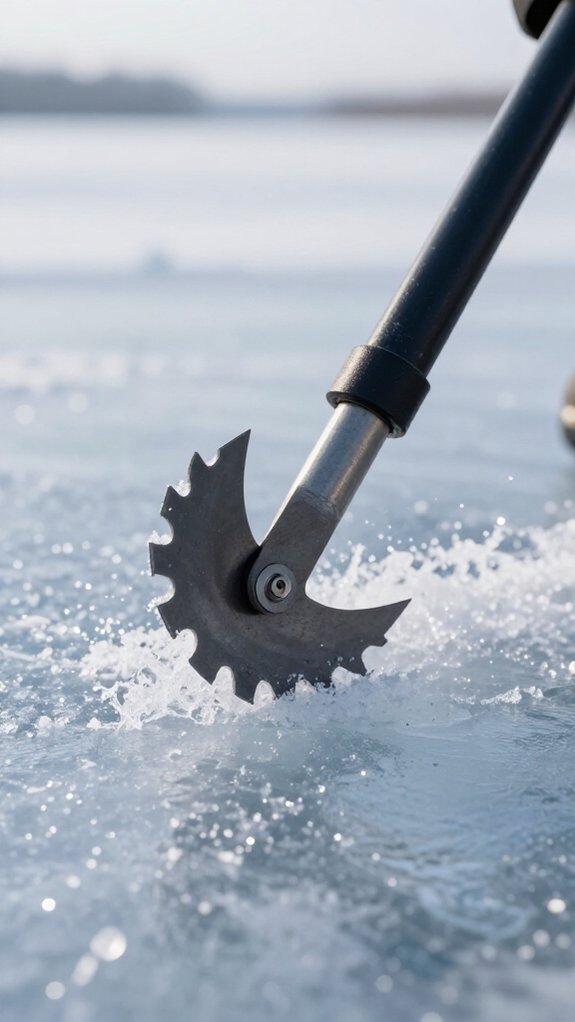 maintain blades for ice cutting