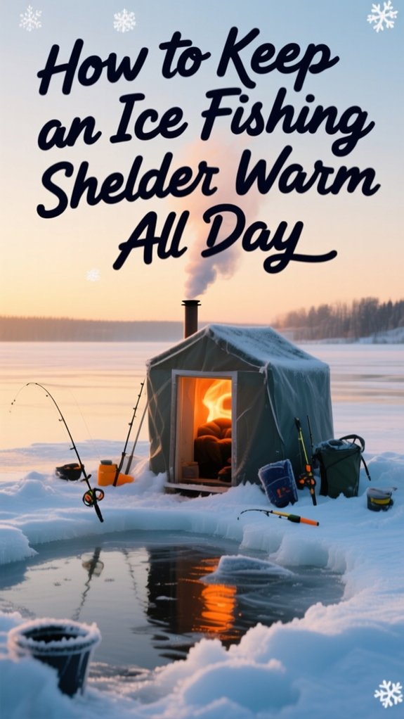 How to Keep an Ice Fishing Shelter Warm All Day