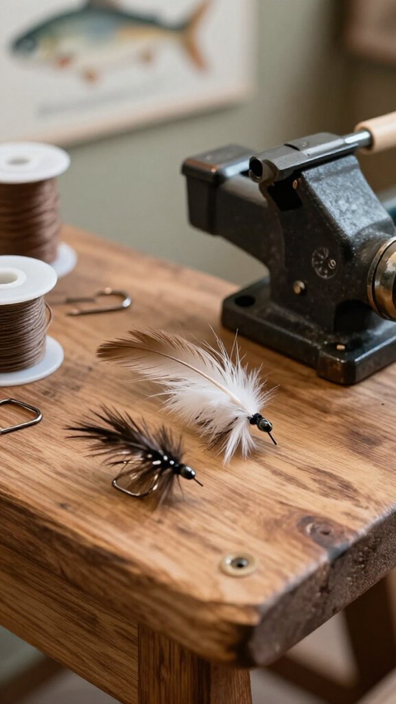 marabou tails and chenille