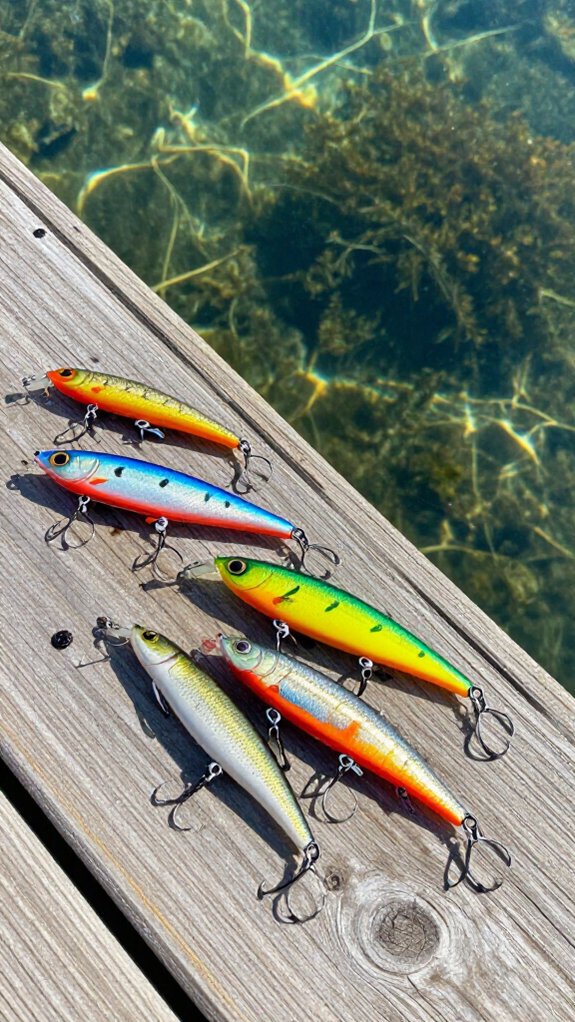 match lures to water depth