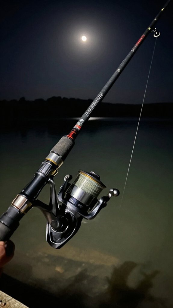 night fishing gear setup