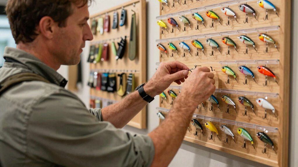 organized secure lure display