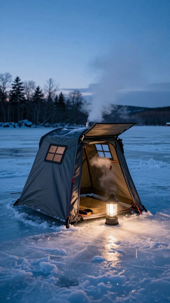 overnight ice camping safety