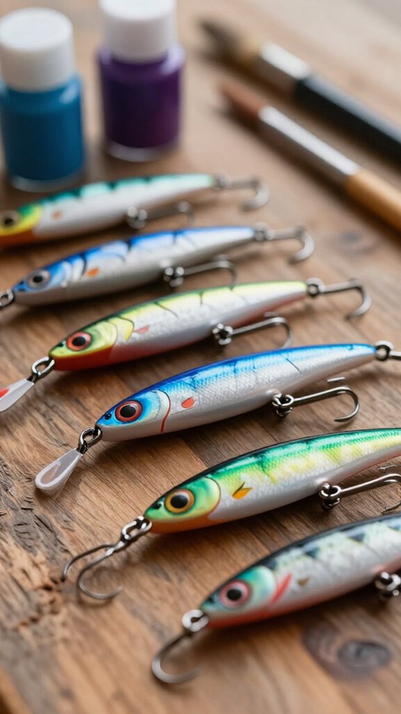 paints for different lure materials