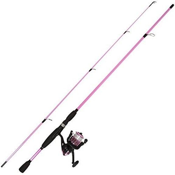 Wakeman Strike Series Fishing Rod and Reel Combo Hot Pink 78