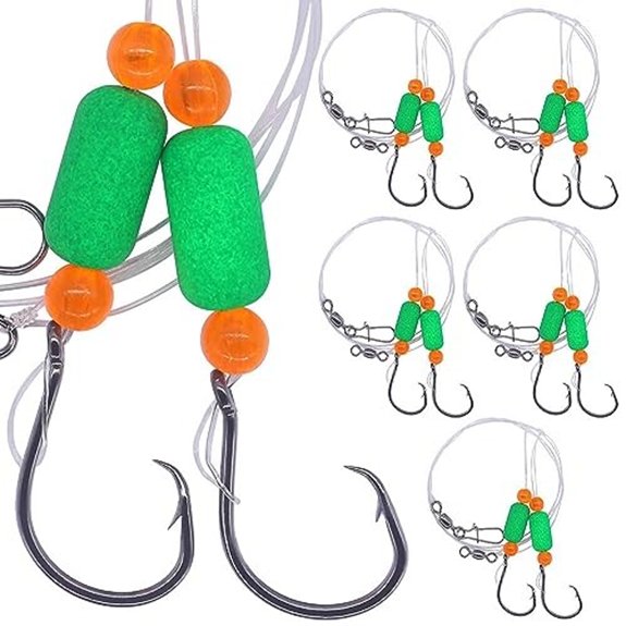 Pompano Surf Fishing Rigs 6-Pack with Circle Hooks
