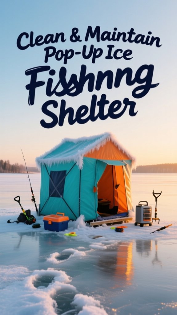 How to Clean and Maintain a Pop-Up Ice Fishing Shelter