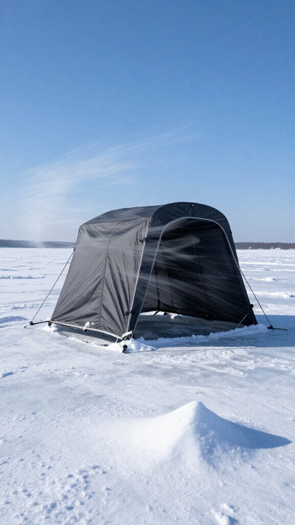 position shelter with wind
