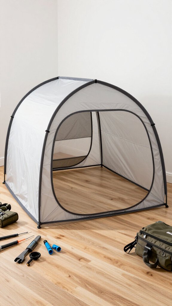 practice outdoor shelter setup