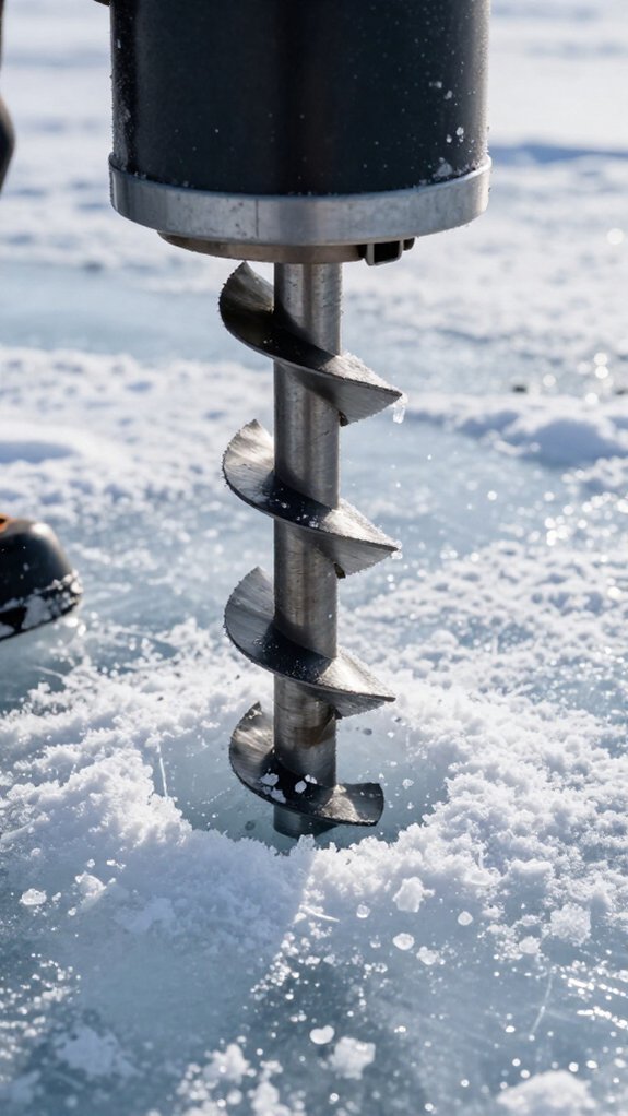 proper ice drilling technique