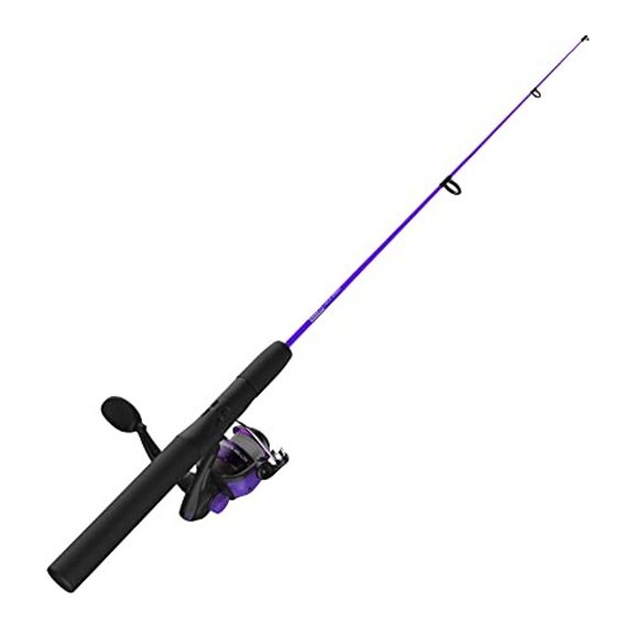 Zebco Dock Demon Spinning Reel and Fishing Rod Combo Purple