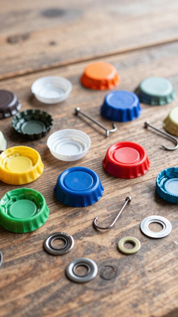 recycled bottle cap lure
