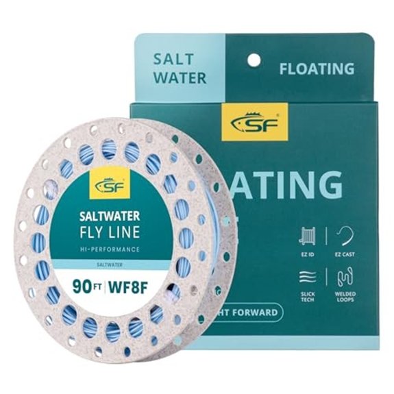 SF Saltwater Fly Line 90FT WF8F Floating