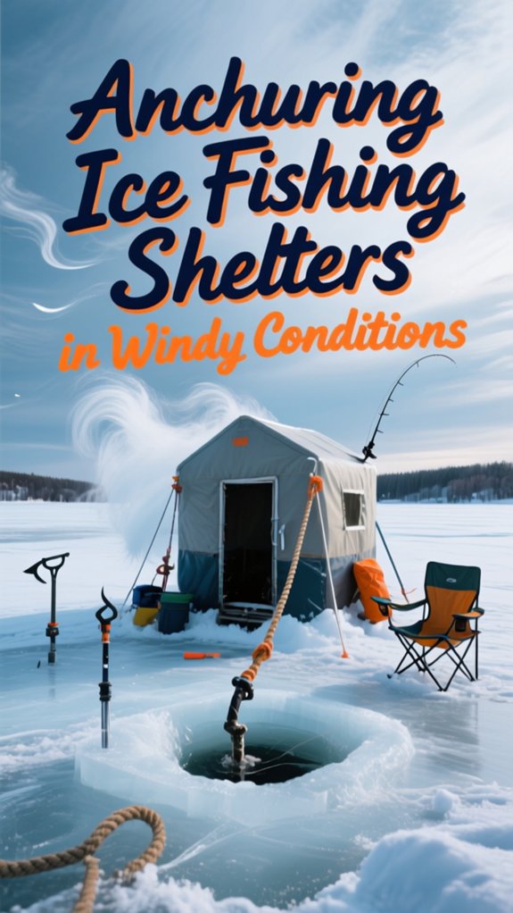 How to Anchor an Ice Fishing Shelter in Windy Conditions