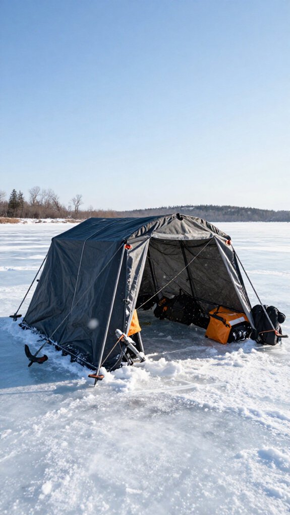 secure shelter before full setup