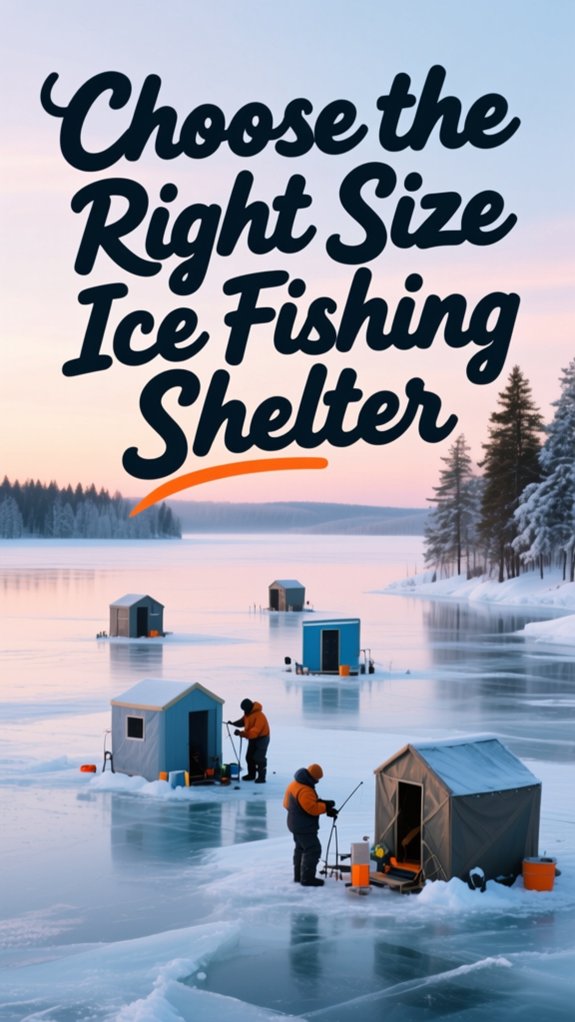 How to Choose the Right Size Ice Fishing Shelter