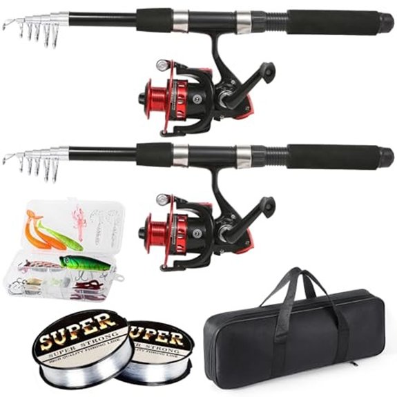 Tripquips 6.9ft Telescopic Fishing Rod and Reel Combo
