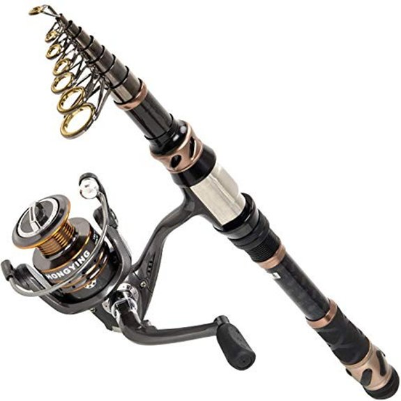 PLUSINNO Telescopic Fishing Rod and Reel Combo